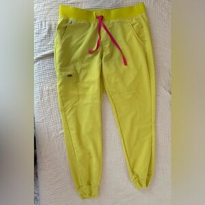 Figs, Zamora Jogger Scrub Pants, Limeade, Large